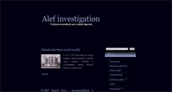 Desktop Screenshot of alef-investigation.cz