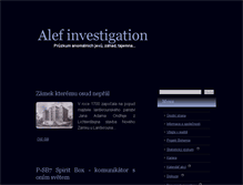 Tablet Screenshot of alef-investigation.cz